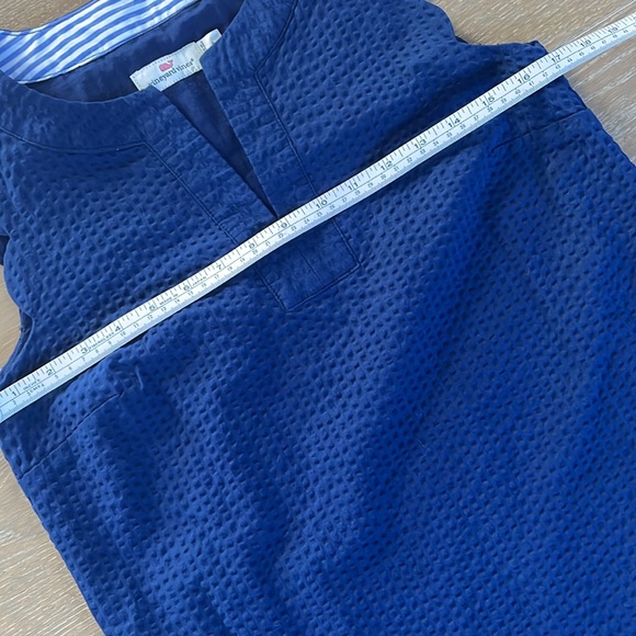 Vineyard Vines Seersucker Scallop Cisco Swing Dress | 4 - Picture 7 of 10